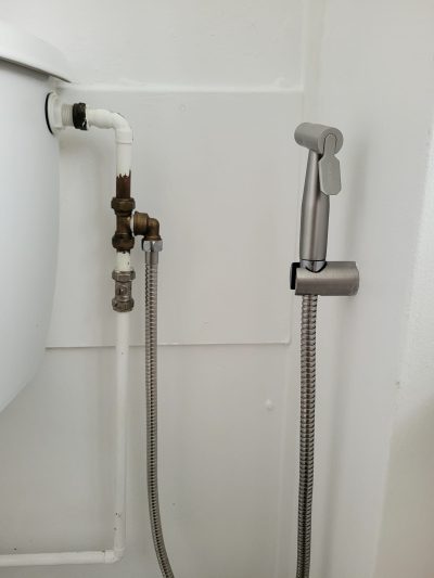 handheld bidet installation