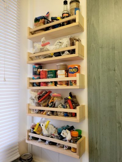 kitchen shelves installation
